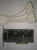 Colorgraphic Predator Pro 4 PCI Quad Screen (4 monitor) Video Card, 4-port, 256MB/w cable, AGP, p/n: PC-612324-R2, OEM (видеоадаптер)