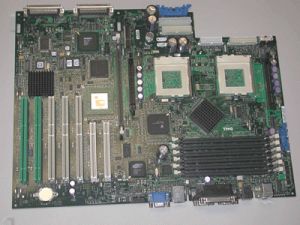 Dell PowerEdge 2500 Motherboard (Mainboard) 05E957, 2xCPU S370, 6xDIMM Slots, 2xPCI, 3xPCI-X, 2xSCSI, OEM ( )