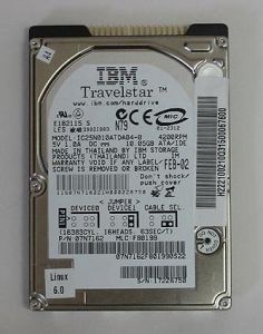HDD IBM Travelstar IC25N010ATDA04-0 10GB, 4200 rpm, 2.5" (notebook type), IDE ATA, p/n: 07N7162, OEM (жесткий диск для портативного компьютера)