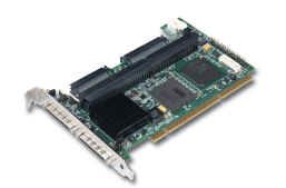LSI Logic (AMI) MegaRAID SCSI 320-2X (320X2128) controller, 2 channel, 128MB, Ultra320, 64-bit 133MHz PCI-X, retail (контроллер)