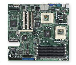 Motherboard Supermicro P3TDDR, Dual CPU PIII up to 1.4GHz, VIA Apollo Pro266T, up to 4GB DDR, 2x10/100 Ethernet, Adaptec AIC-7899W dual Ultra160 SCSI 68-pin, VHDCI, 2xIDE, 8MB VGA, OEM ( )