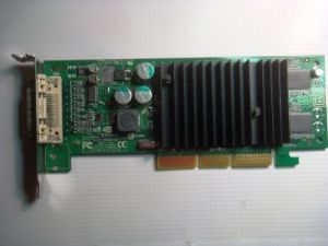 VGA card DELL/nVIDIA 128MB, Dual Port, AGP, Low Profile (LP), p/n: 0F1811, OEM ()