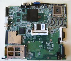 Hewlett-Packard (HP) motherboard DA0NT2MB6F6 rev:F x600 video chip for ZD8000, X6000, p/n: 374707-001, 7F0544, OEM ( )