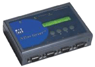 Moxa NPort DE-304 4 port DB9 RS-232 10/100M Serial Device Server/w PS  ( )