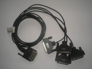 Digi International 4-Port DB25M fanout cable for (1P)50000702-01, p/n: (1P)63000170-02, OEM ()