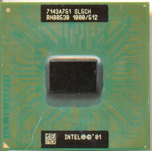 CPU Intel Pentium Mobile PIII-M 1000/512/133, SL5CH (notebook type), 1.0GHz, Micro-FCPGA, OEM ()
