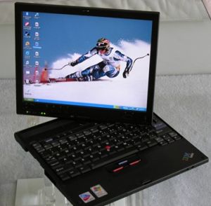 IBM Thinkpad X41 Tablet PC touch-screen 12" IPS XGA, Intel Centrino Pentium M 1.5GHz, 1GB RAM, no HDD, SD Memory Card reader, 1xPCMCIA, Ethernet, Modem, Wi-Fi, Bluetooth, 2xUSB, VGA, p/n: 1866-A23, .. ( )