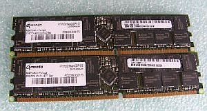 SUN Microsystems X9297A 4GB (2x2GB) Memory Kit, DDR PC-3200 (400MHz), ECC Reg CL3, p/n: 540-6429-01, OEM (  )