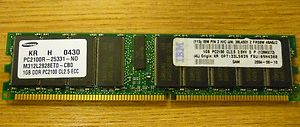 Samsung M312L2828ETO-CBO RAM DIMM 1GB PC2100, 266MHz (DDR266), ECC, Registered (Reg.), OEM ( )