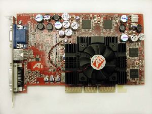 SVGA card Dell/ATI Radeon 9700 128MB DDR SDRAM, AGP 8X, VGA/DVI/TV out, p/n: 109-94200-30, 05X005, OEM ()