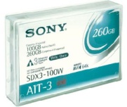   :    Streamer WORM Data Cartridge SONY SDX3-100W 100/260GB, AIT3, 8mm. -$89.