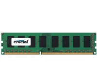 Crucial CT51272BA1339.M18FR 4GB 512MX72 PC3-10600 DDR3-1333 ECC Unbuffered CL9 RAM DIMM Memory Module, 240-pin, OEM ( )
