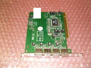 VIA MP6202A 5-Port (4 ext, 1 int) USB 2.0 PCI controller, OEM ()