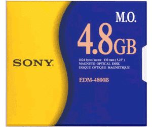      MO disk SONY EDM-4800B, 4.8GB, 1024 byte/sector, 5.25". : $159