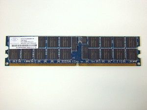 Nanya NT2GT72U4NA0BV-5A 2GB DDR2 PC2-3200 (400MHz) ECC Reg. (registered) RAM DIMM, PC2-3200R-333-12-J1, OEM ( )