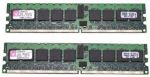 Kingston KTH-XW9400K2/2G 2x1GB DDR2 PC2-5300R (667MHz) ECC Reg. (registered) 240-pin SDRAM Memory DIMM Kit, Low Profile (LP), OEM (комплект модулей памяти)