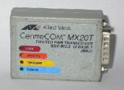     Allied Telesis CentreCom MX20T AUI to 10Base-T Ethernet Transeiver (MAU), p/n: AT-MX20T. -$49.