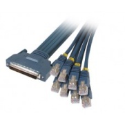      Cisco Systems CAB-OCTAL-ASYNC= 8 Lead octal cable (68 pin to 8 Male RJ-45's), p/n: 72-0845-01, OEM. -$119.