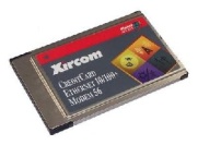    -/  PCMCIA card modem ethernet adarter Xircom Credit Card Modem 56K ethernet 10/100+, CEM56-100/w cable, OEM. -$29.