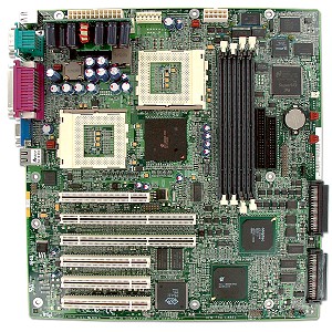 Intel Server board STL2 G7ESZ (Dual Socket370, ServersetIII, dual U3WSCSI, LAN, video), 4xPCI, 2xPCI-X, OEM ( ,    1U)