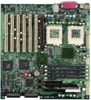      Motherboard Supermicro 370DE6, Dual CPU PIII up to 1.0GHz S370, ServerSet III HE-SL Chipset, 4xRAM Slots (up to 4GB) 4GB), 2xU160 SCSI, 6xPCI-X, Intel 10/100 LAN, 2XAGP, OEM. -$199.