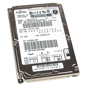 HDD Fujitsu MHS2030AT 30GB, 4200 rpm, SATA, 2.5" (notebook type), OEM ( )
