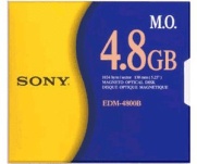      MO disk SONY EDM-4800B, 4.8GB, 1024 byte/sector, 5.25". -$159.