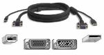 Belkin OmniView all-in-one KVM cable, 6ft/1.8m, PRO series Plus, USB platform, p/n: F3X1962-06, retail (кабель)