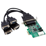 DIGI International 4-port DB9 I/O cable, for DigiBoard PC/8e Serial card, p/n: (1P)60000211 E, OEM (кабель соединительный "гидра")