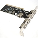 VIA 5-port USB 2.0 PCI 4 ext. 1 int. controller, OEM (контроллер)