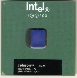 CPU Intel Celeron 800/128/100/1.7V (800MHz), SL4TF, PPGA, OEM ()