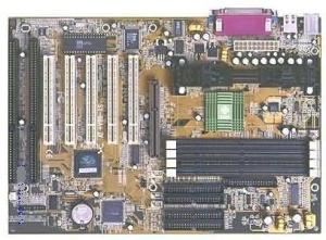 Motherboard SOYO SY-V6BA+IV, CPU Slot1, Chipset VIA 693, 3x168-pin SDRAM DIMM sockets support up to 1GB, 4xIDE, 5xPCI, 2xISA, 1xAGP, ATX  ( )