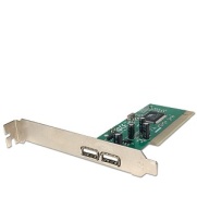     Adapter ICC-USB-CARD-ICU 2-Port USB 2.0 PCI controller, 2 ext. -$19.