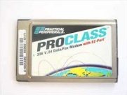    / Practical Peripherals ProClass 33.6 V.34 PCMCIA Data/Fax Modem with EZ-Port, 5353US, XJack. -$14.95.