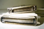 Compaq External SCSI Cable 50-pin SCSI1/50-pin SCSI2 (HD50), P-P, p/n: 199711-001, 0.8m, OEM (кабель соединительный)