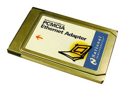 National Semiconducter InfoMover Ethernet PCMCIA Adapter (PC Card), p/n: 991010891-001A, no cord  ( )