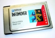     National Semiconducter InfoMover Ethernet PCMCIA Adapter (PC Card), p/n: 0933686, no cord. -$19.95.