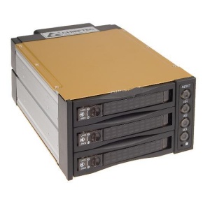 SNT-2131-SATA Storage enclosure (Hot Swap Drive Cage)/ w 3 trays, for 3 SATA HDD, 5.25", 2U, fan, OEM (   )