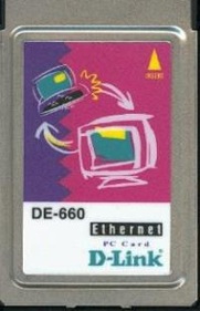      D-Link DE-660 10/100Base-TX PC Card (Ethernet Network adapter), PCMCIA, no cord. -$9.95.