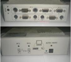 KVM switch (no name) 2-port, no PS (DC 9V)  (электронный переключатель)