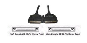 External SCSI cable HD68 68-pin/68-pin, P-P, 0.3m, OEM (кабель соединительный)