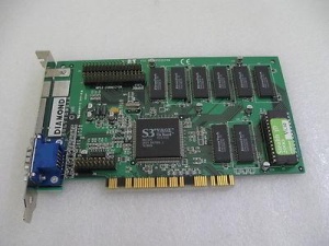 VGA card Diamond Stealth 3D 2000 S3 Virge, 4MB, PCI, p/n: 23030206-405, OEM (видеоадаптер)