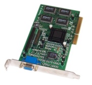      VGA card Permedia 2V 3D 3DLabs, AGP, 8MB. -$9.95.