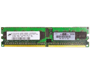 Hewlett-Packard () 512MB DDR2 ECC Reg. PC2-3200 (400MHz) RAM DIMM, p/n: 345112-851  ( )