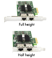     Hewlett-Packard (HP) NC360T Dual Port (2 channel) 10/100/1000Base-T Gigabit Ethernet NIC card (network server adapter), PCI-E (PCI-Express), p/n: 412651-001, 412646-001, HSTNS-BN16. -$109.