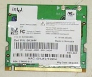     Intel Pro/Wireless 2200/Dell Inspiron 802.11b Mini-PCI Wireless Wi-Fi Card, p/n: 0K3444. -$29.95.