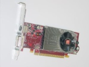      Video card Dell/ATI Radeon HD2400XT PCI-E x16 256MB DUAL DVI/VGA, S-Video, Low-Profile (LP), p/n: 109-B27631-00, CP309. -$21.95.