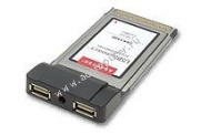    Adaptec AUA-1420V 2-port USB 2.0 Cardbus PCMCIA adapter, retail. -$19.