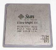      Sun Microsystems UltraSparc III SME 1052B CPU 1050MHz, 64-bit, 1.7v, 32KB + 64KB L1 Cache, 8MB L2 Cache, LGA-1368. -$349.