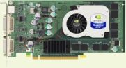     VGA card DELL/nVidia FX1300, 128MB Graphics Card, Dual DVI, S-Video Out, PCI-E X16 (PCI Express), p/n: 0N4077. -9520 .